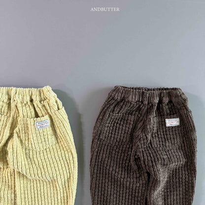 【予約】Puffy Corduroy Pants  /  andbutter (S-JM)
