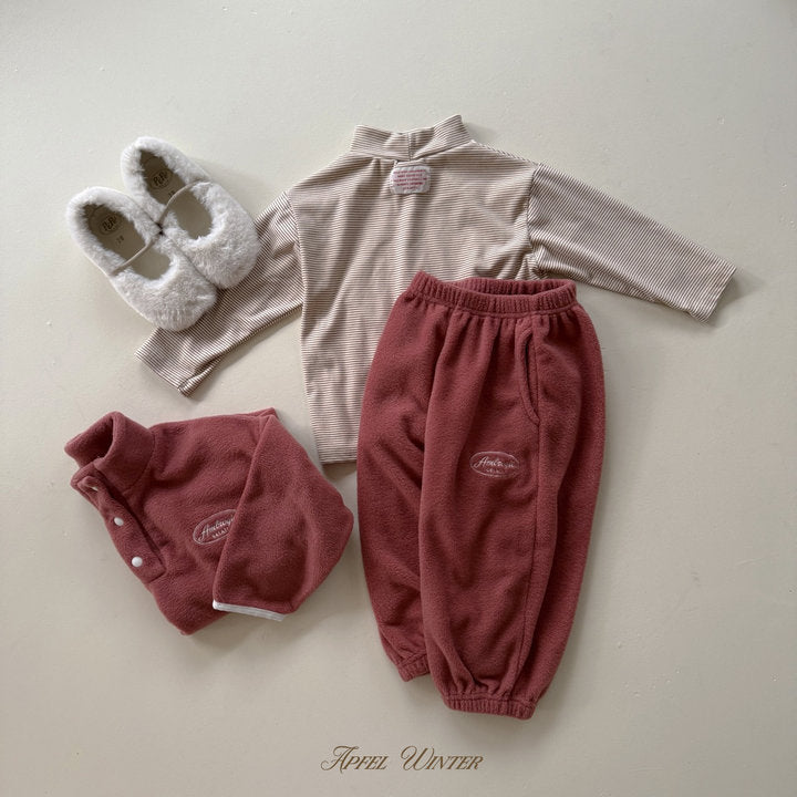 【予約】soft fleece anorak / apfel (S-JL) 달콤솜