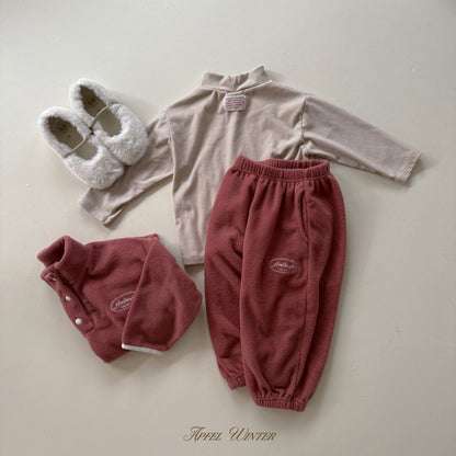 【予約】soft fleece anorak / apfel (S-JL) 달콤솜