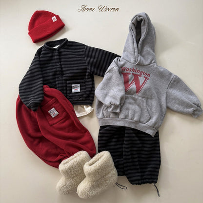 【予約】popo line cardigan  / apfel (S-2XL)