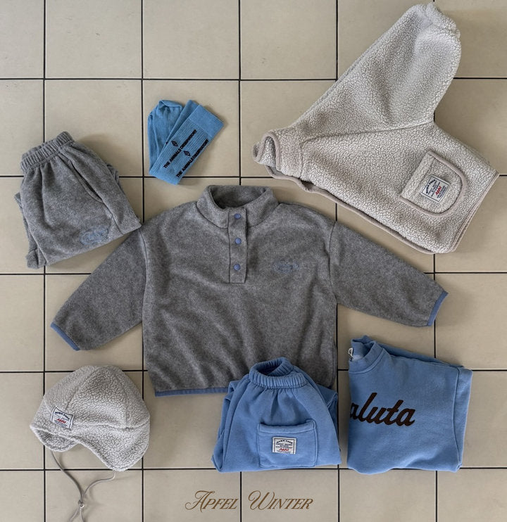 【予約】soft fleece anorak / apfel (S-JL) 달콤솜