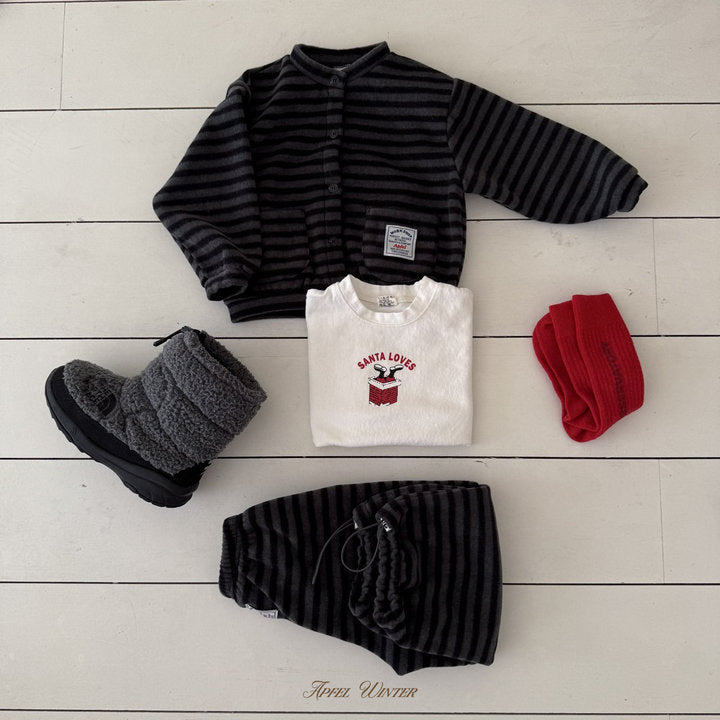 【予約】popo line cardigan  / apfel (S-2XL)