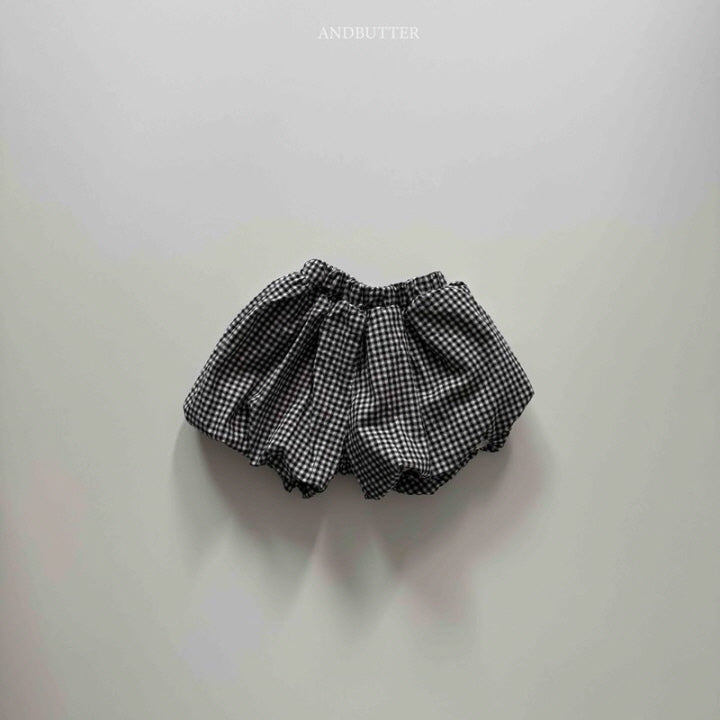 【予約】Check Balloon pants / andbutter(S-JM)