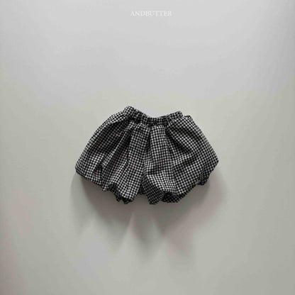 【予約】Check Balloon pants / andbutter(S-JM)
