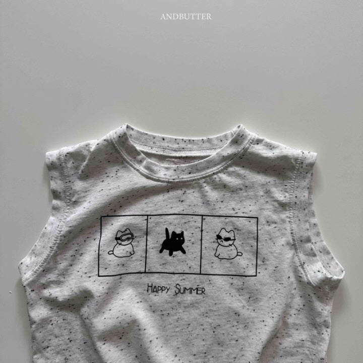 【予約】 Summer happy sleeveless / andbutter(S-JM)