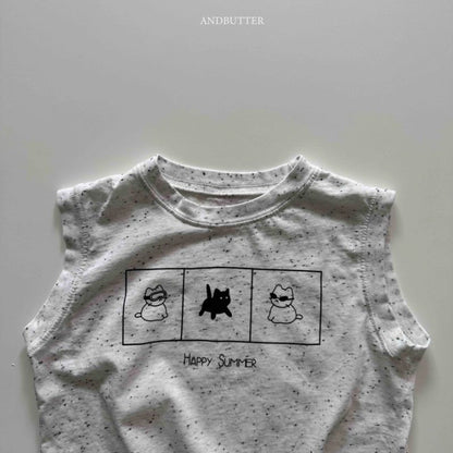 【予約】 Summer happy sleeveless / andbutter(S-JM)