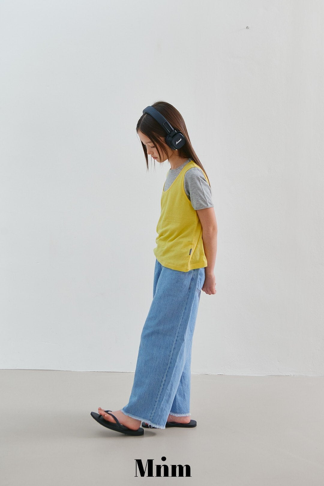 【予約】deck summer long denim pants / minimal S-JM
