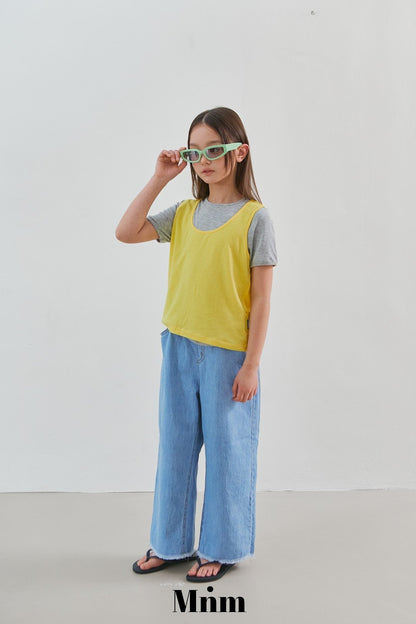 【予約】deck summer long denim pants / minimal S-JM