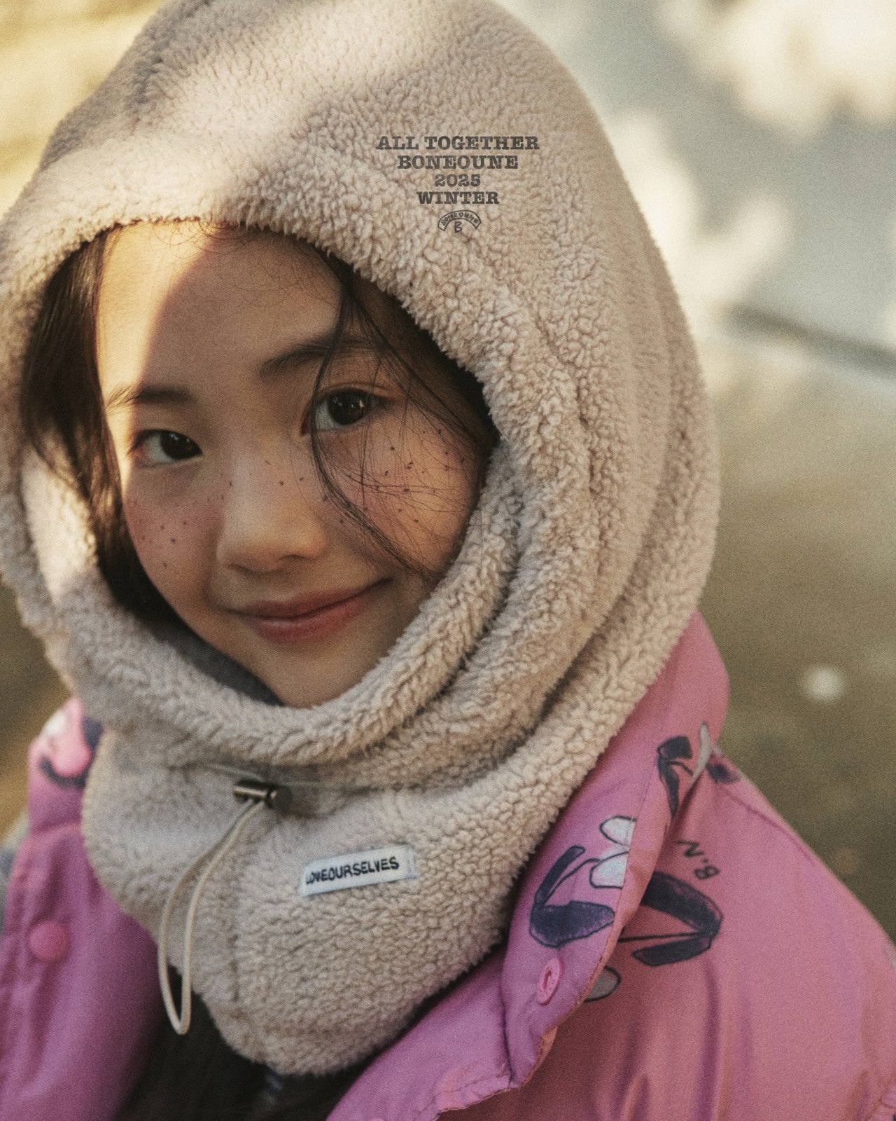 【予約】flower down vest / boneoune (XS-JL)