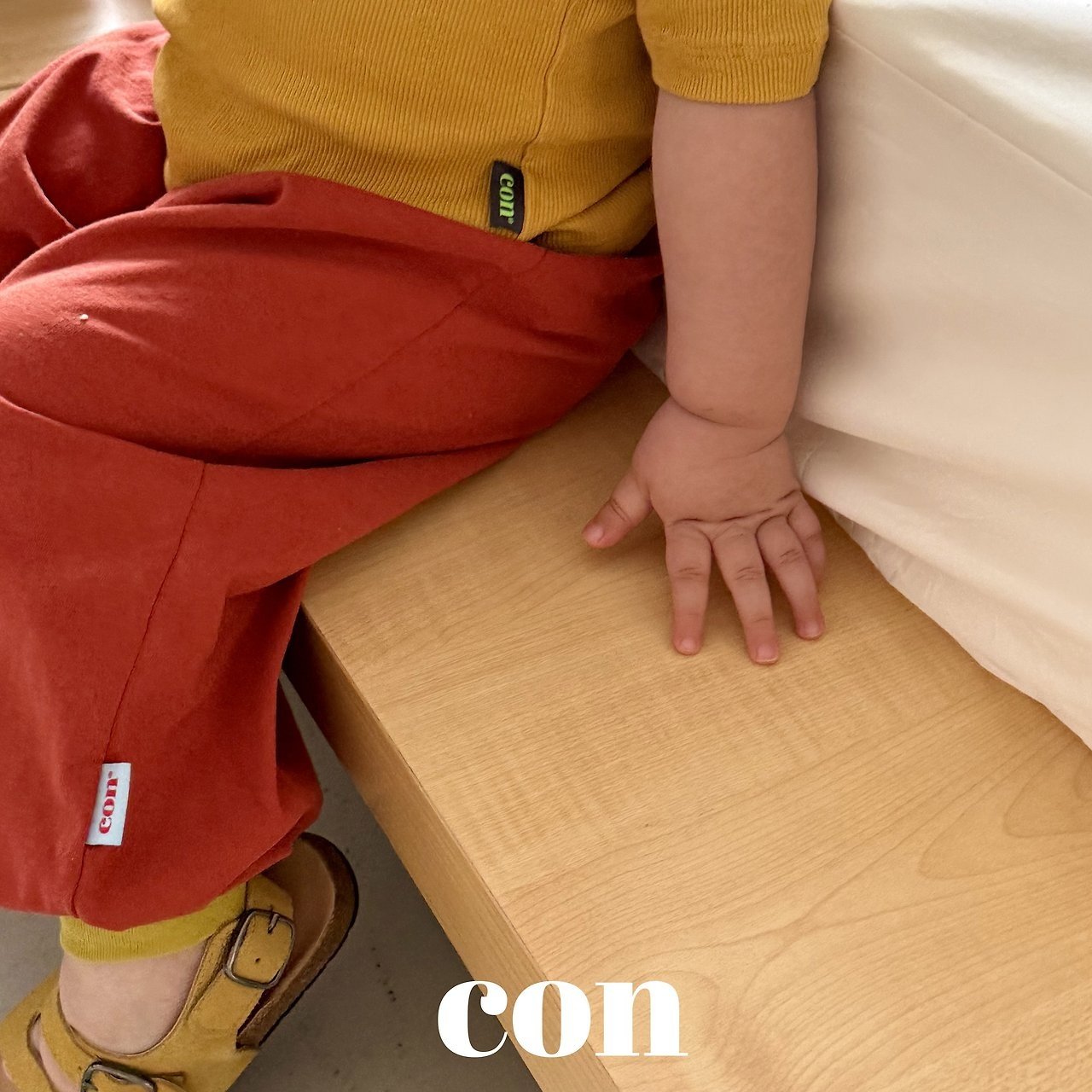 【予約】block jogger pants / con