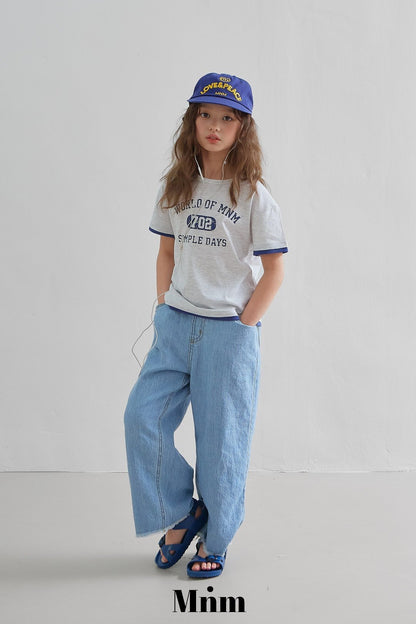 【予約】deck summer long denim pants / minimal S-JM
