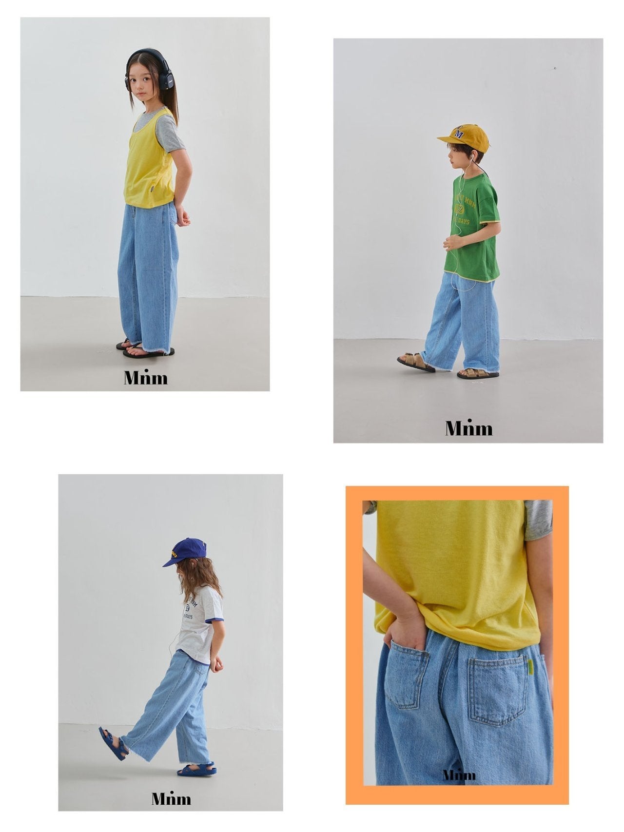 【予約】deck summer long denim pants / minimal S-JM