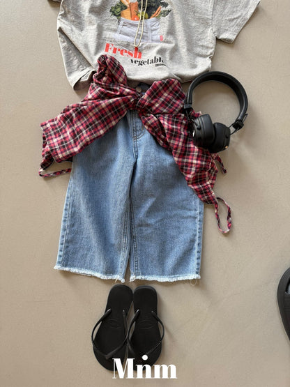 【予約】deck summer long denim pants / minimal S-JM