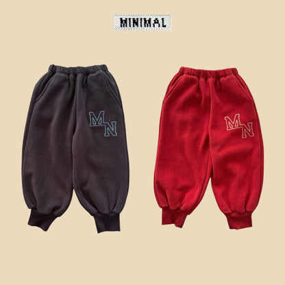 【予約】MN embroidery jogger pt  / minimal (S-JM)