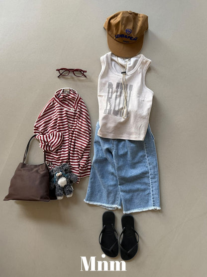 【予約】deck summer long denim pants / minimal S-JM
