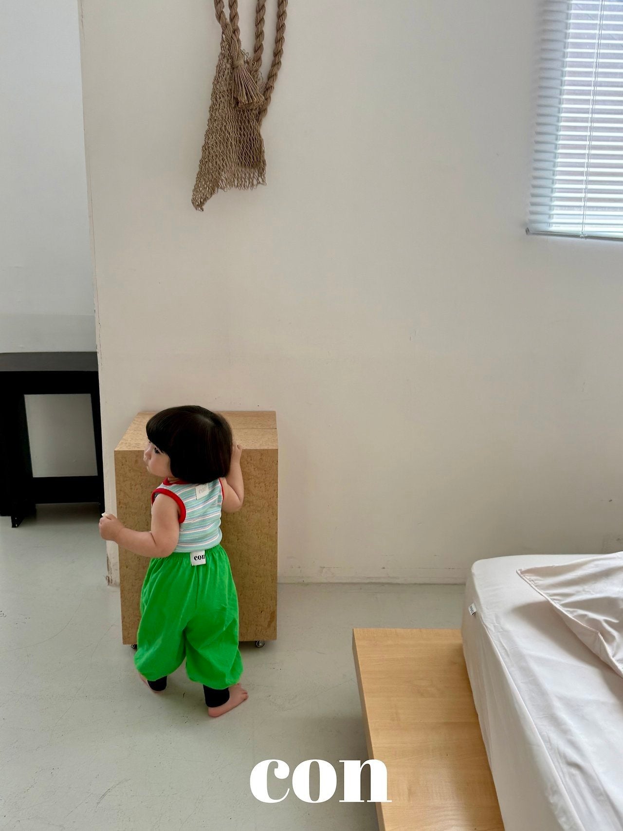 【予約】block jogger pants / con