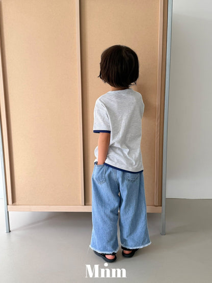 【予約】deck summer long denim pants / minimal S-JM