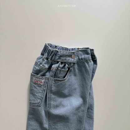 【予約】Button Denim Pants  / andbutter(S-JM)