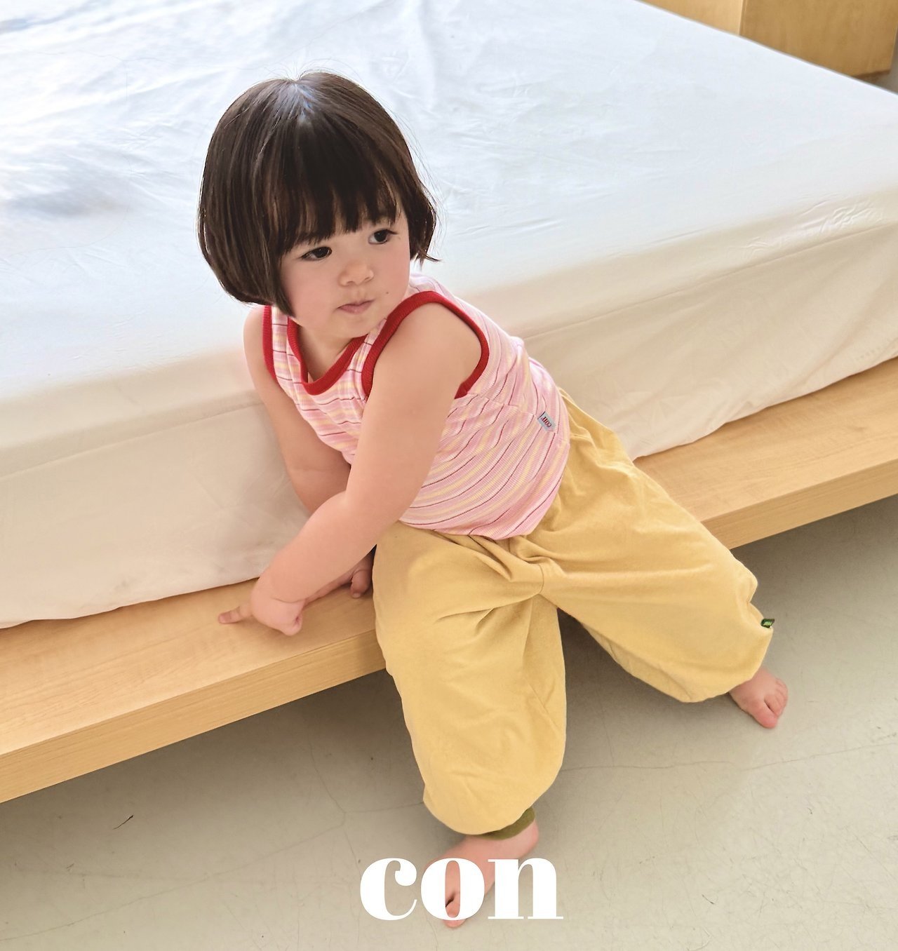 【予約】block jogger pants / con