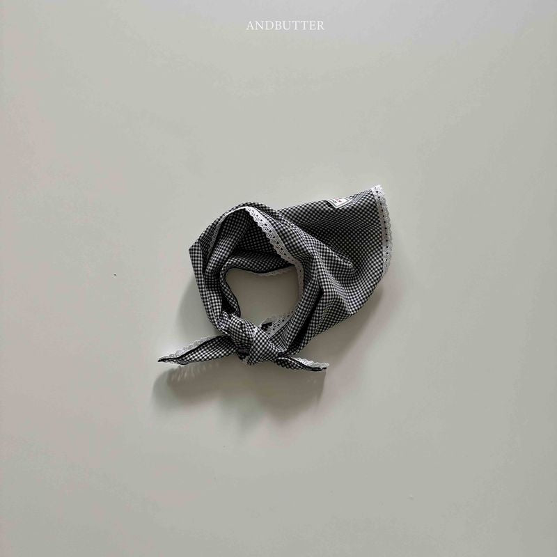【予約】Heidi Check kerchief  / andbutter