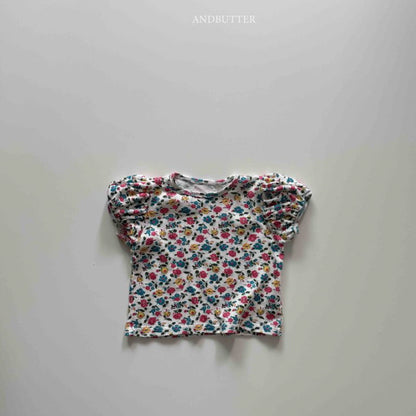 【予約】Eyelet puff T / andbutter(S-JM)