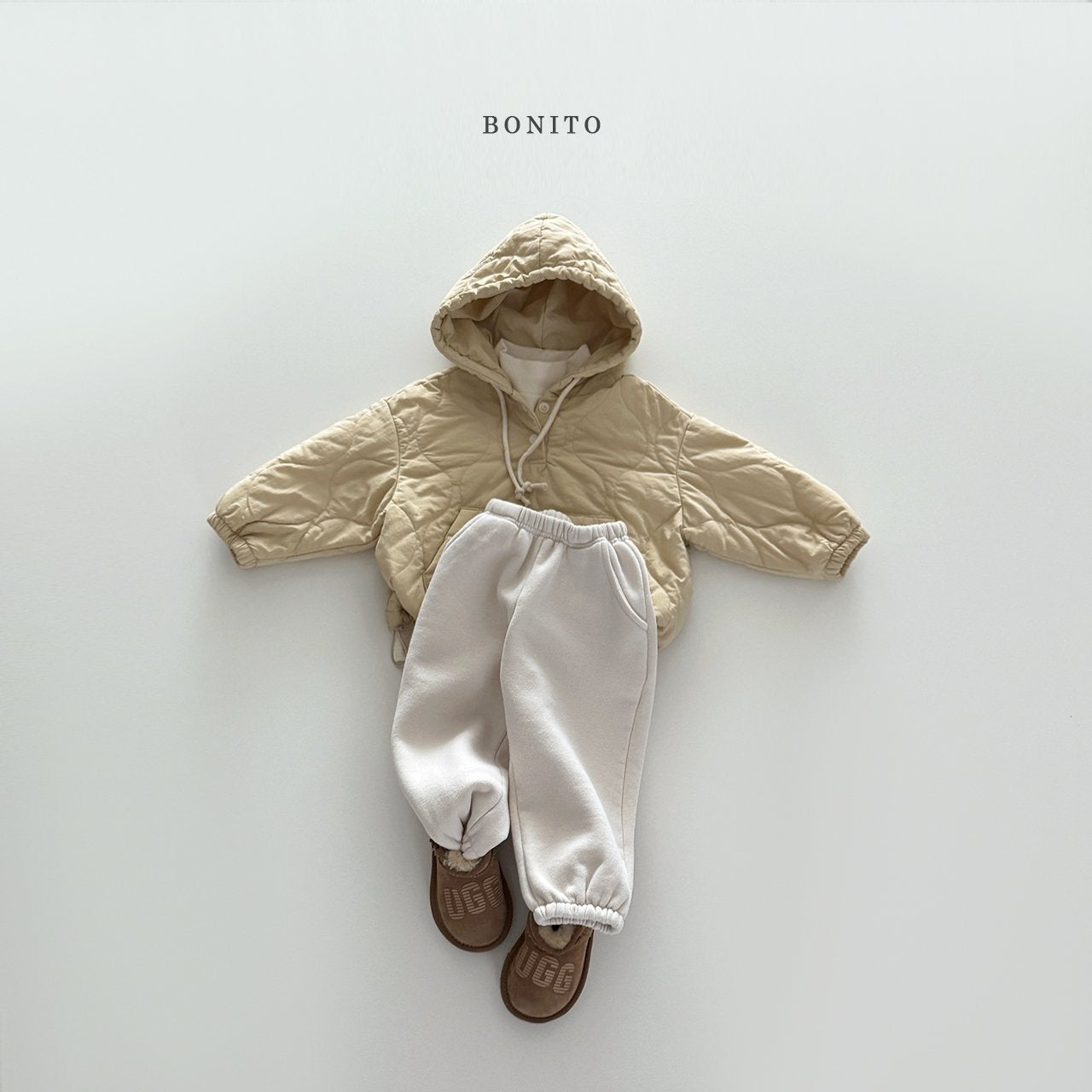 【予約】quilting hoodie  /  bonito (12M-JM, adult)