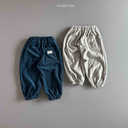 【予約】worm-argyle terry jogger  /  andbutter (S-JM)