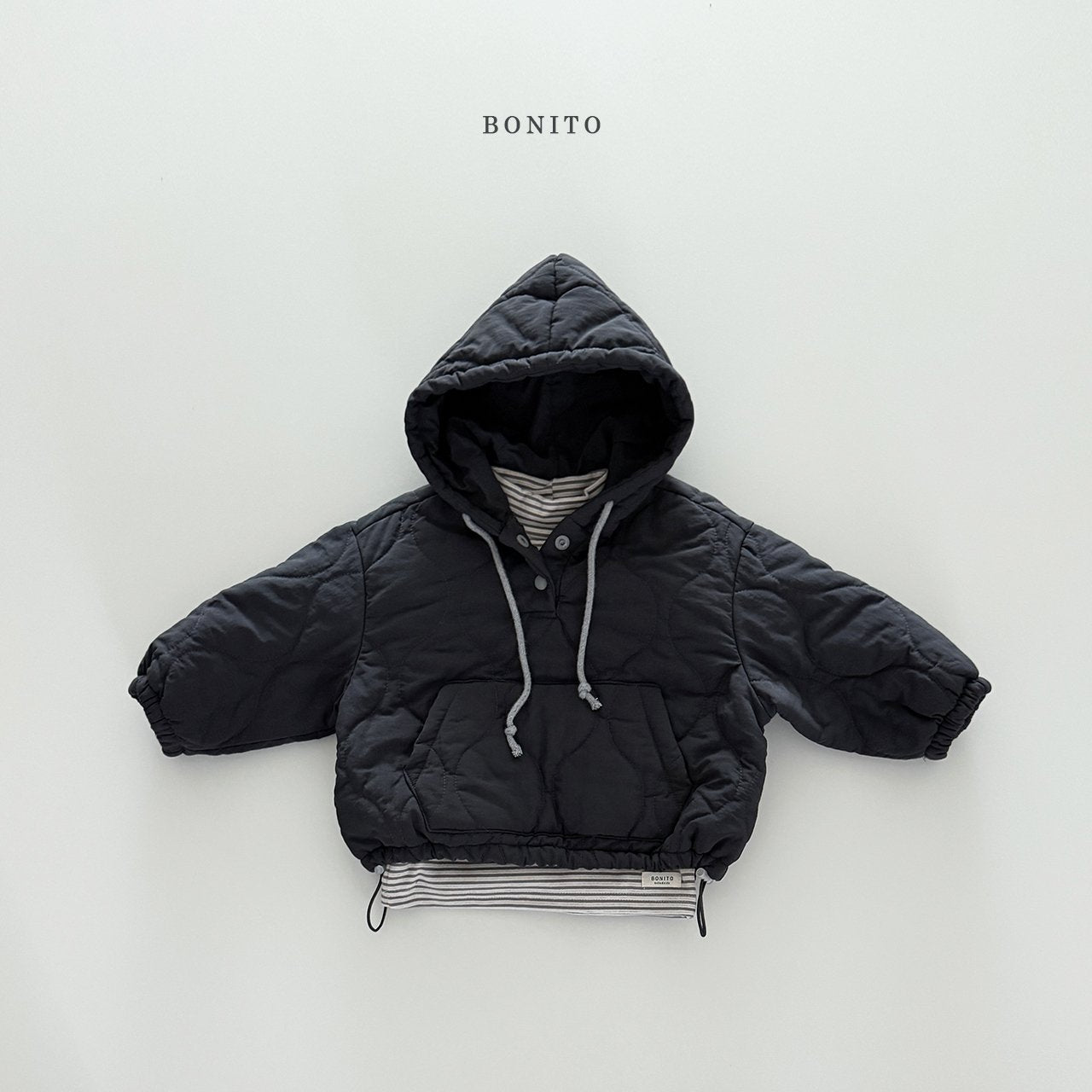 【予約】quilting hoodie  /  bonito (12M-JM, adult)