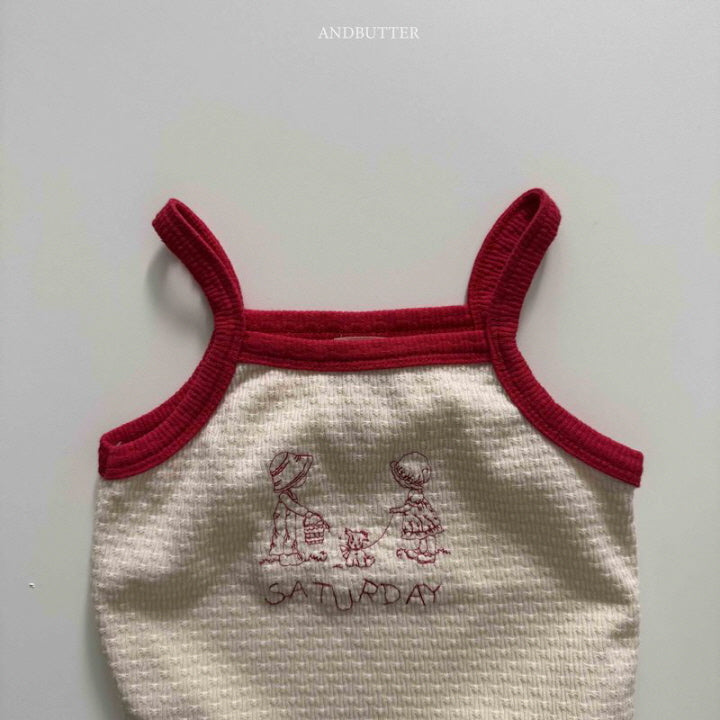 【予約】Saturday sleeveless / andbutter(S-JM)세러데이