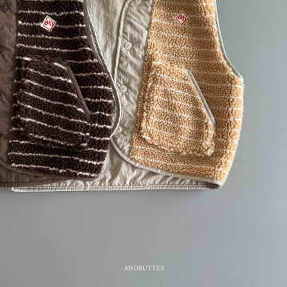 【予約】Reversible ST Dumble Vest  /  andbutter (S-JM)