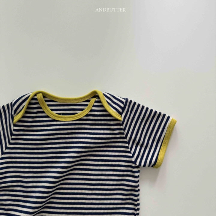 【予約】Boat neck mix T / andbutter(S-JM)