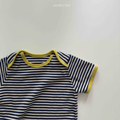 【予約】Boat neck mix T / andbutter(S-JM)