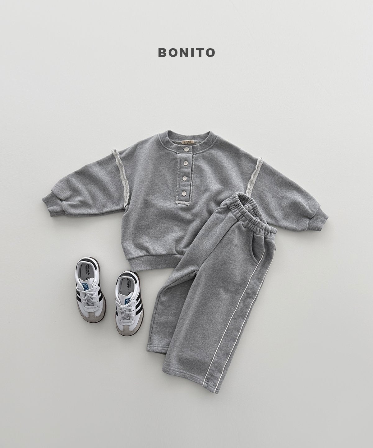 【予約】side pin line pants / bonito (12M-JM)