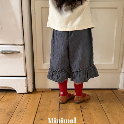 【予約】modal frill pants / minimal (S-JM）