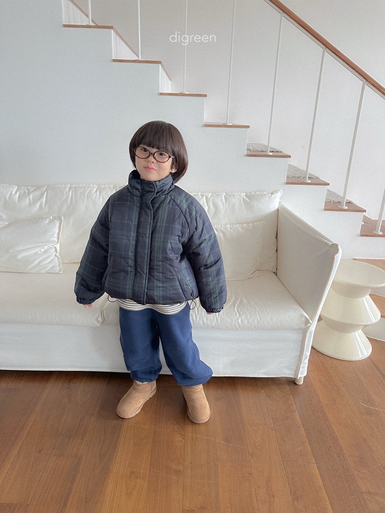 【予約】Tori Check Padding   /  digreen(S-XXL)