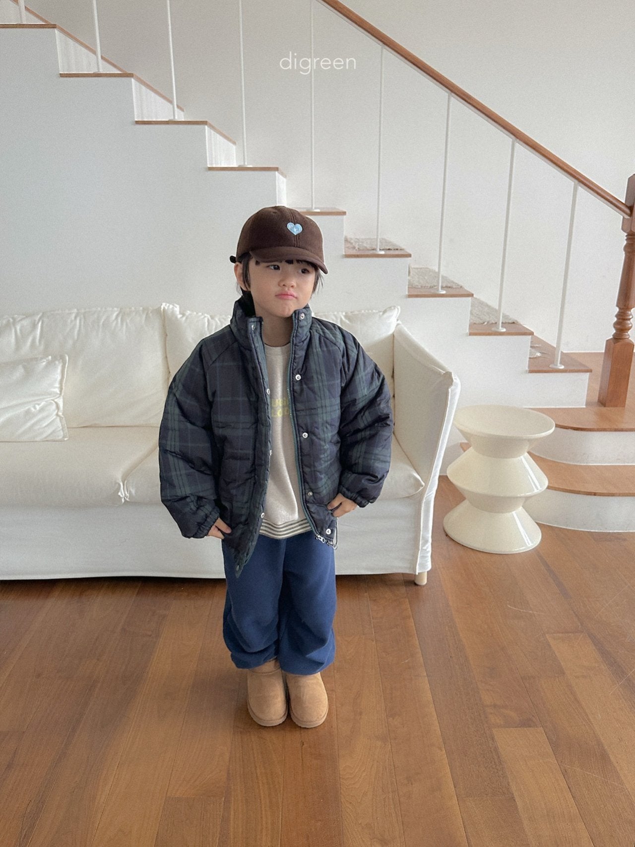 【予約】Tori Check Padding   /  digreen(S-XXL)