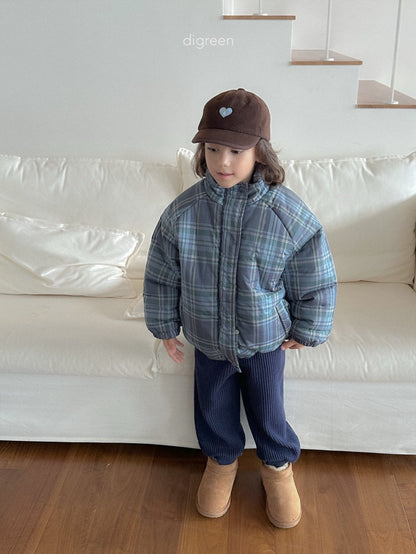 【予約】Tori Check Padding   /  digreen(S-XXL)