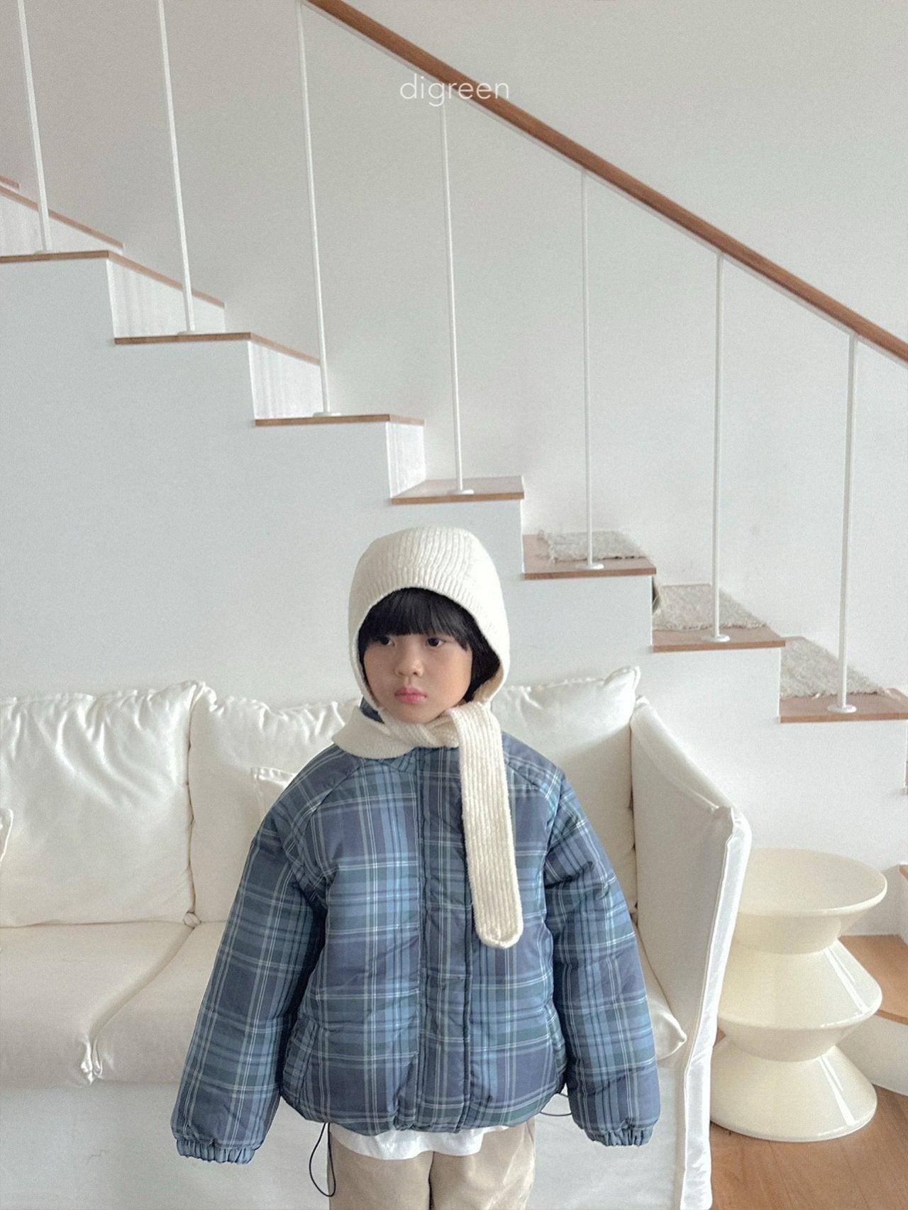 【予約】Tori Check Padding   /  digreen(S-XXL)