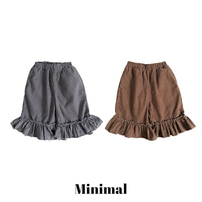 【予約】modal frill pants / minimal (S-JM）
