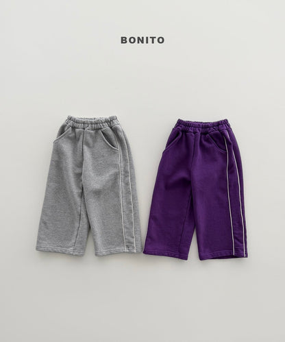 【予約】side pin line pants / bonito (12M-JM)