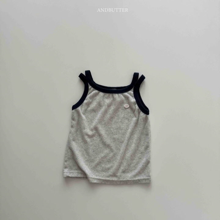 【予約】double-strap sleeveless / andbutter(S-JM)