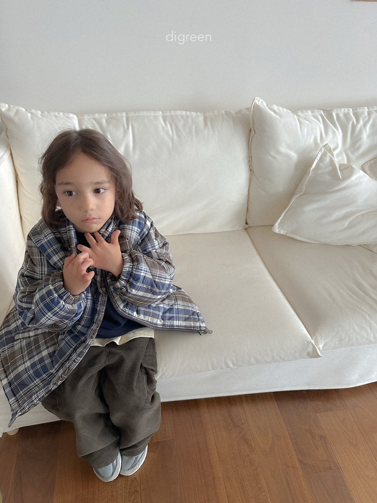 【予約】Tori Check Padding   /  digreen(S-XXL)