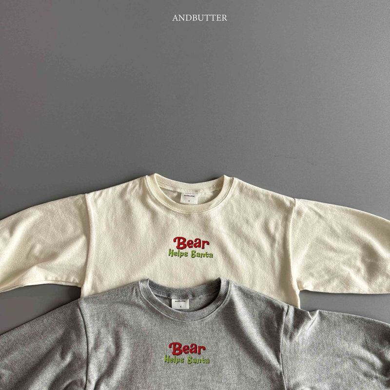 【予約】Santa Bear Tee /  andbutter (S-JM)