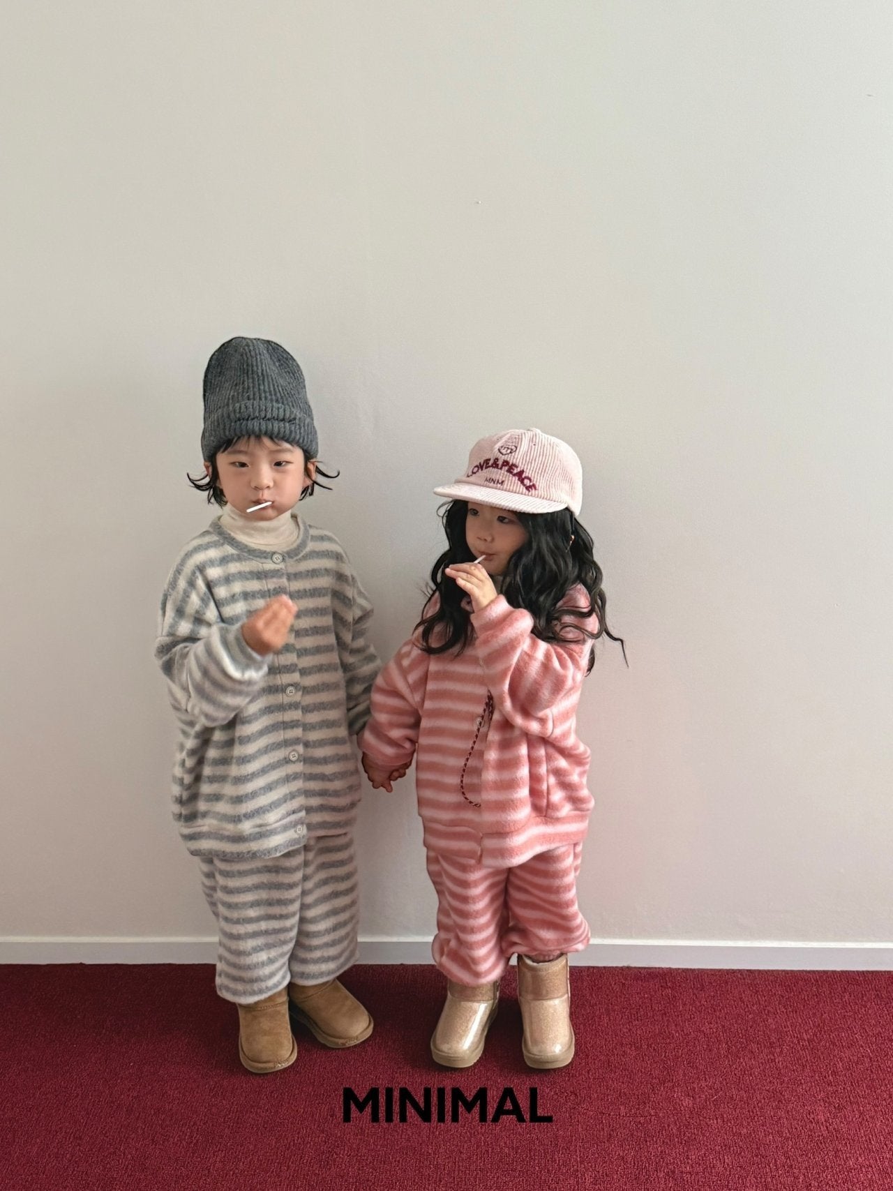 【予約】mongle stripe pants  / minimal (S-JM)