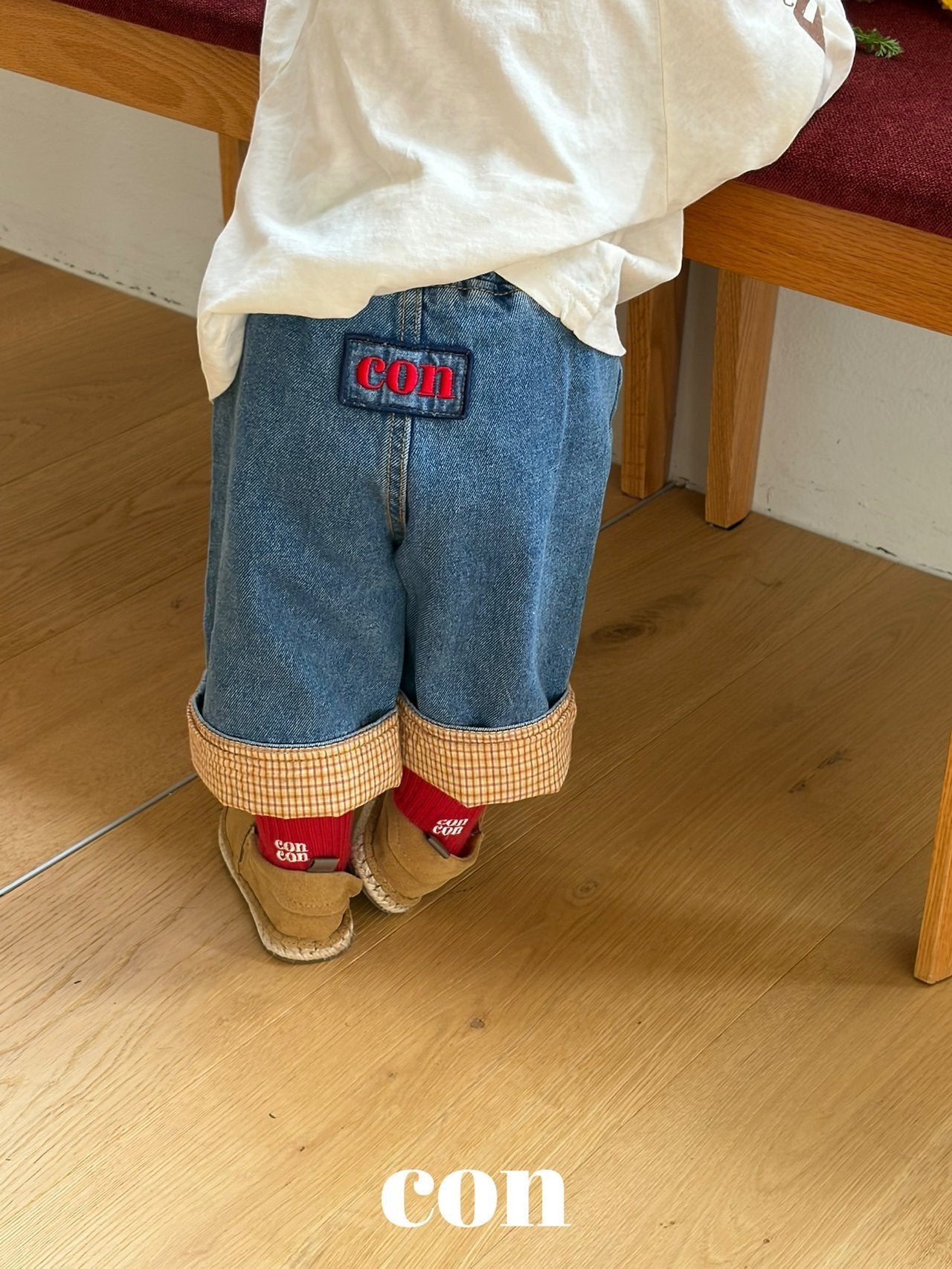 【予約】wash roll up denim /  con