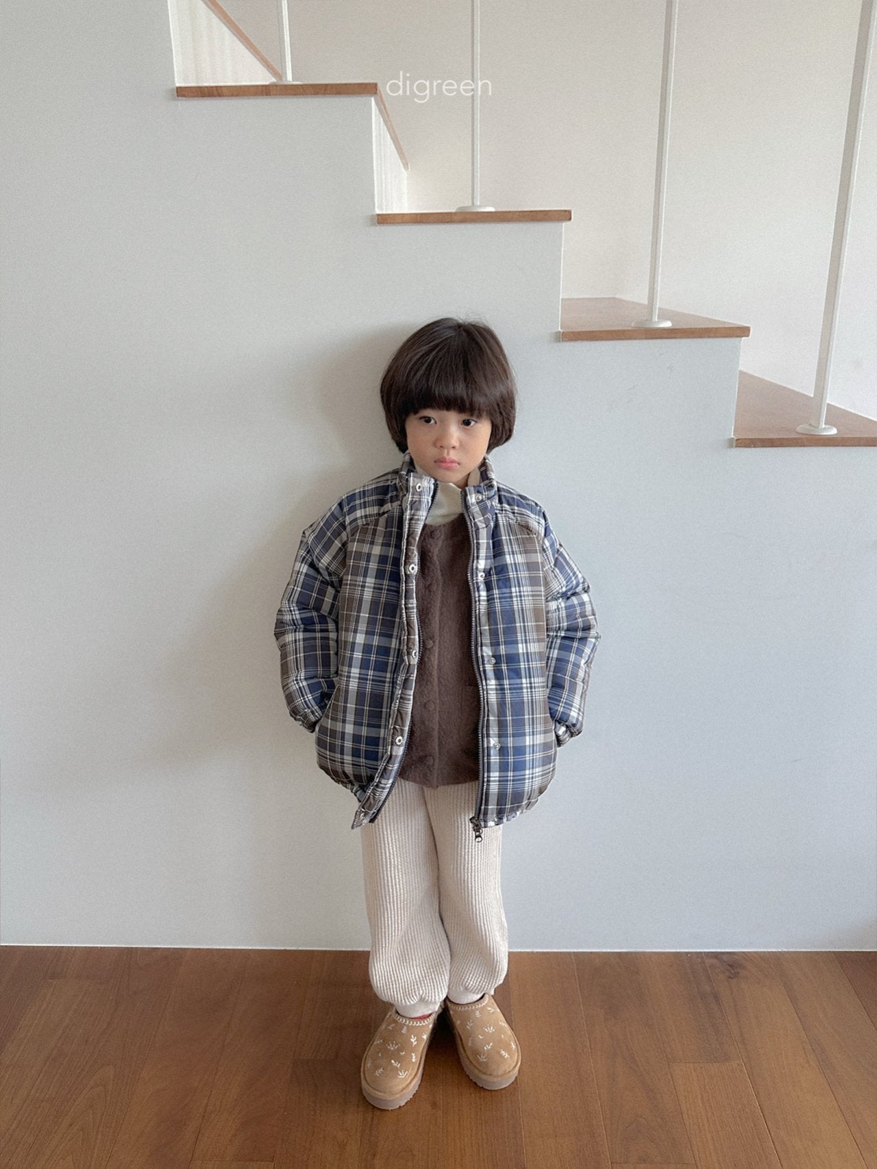 【予約】Tori Check Padding   /  digreen(S-XXL)