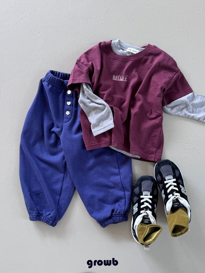 【予約】button jogger pt / growb (XS-JM)