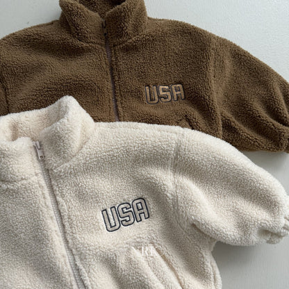 【予約】bear zip up /  NRK (XS-4XL)　