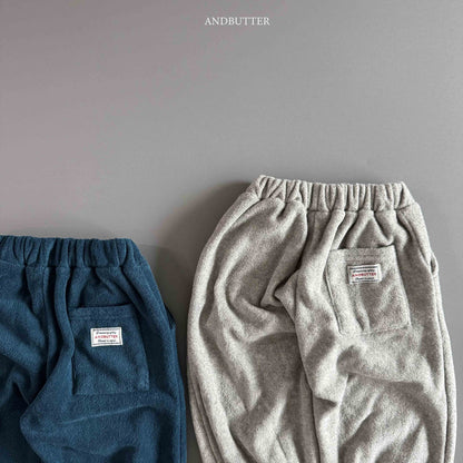 【予約】worm-argyle terry jogger  /  andbutter (S-JM)