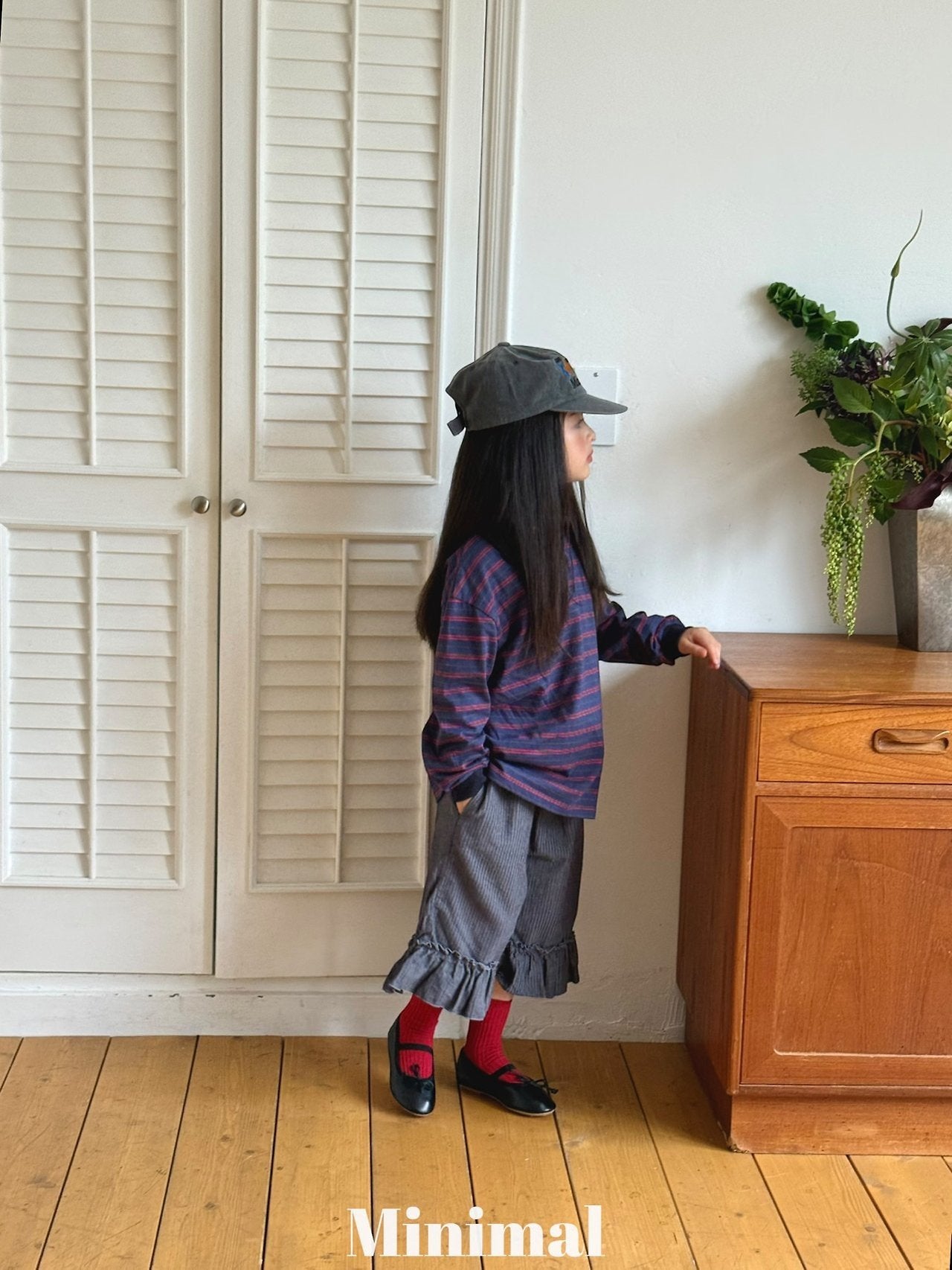 【予約】modal frill pants / minimal (S-JM）